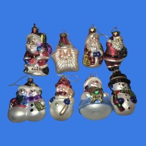 Christmas ornaments Handcrafted Blown Glass